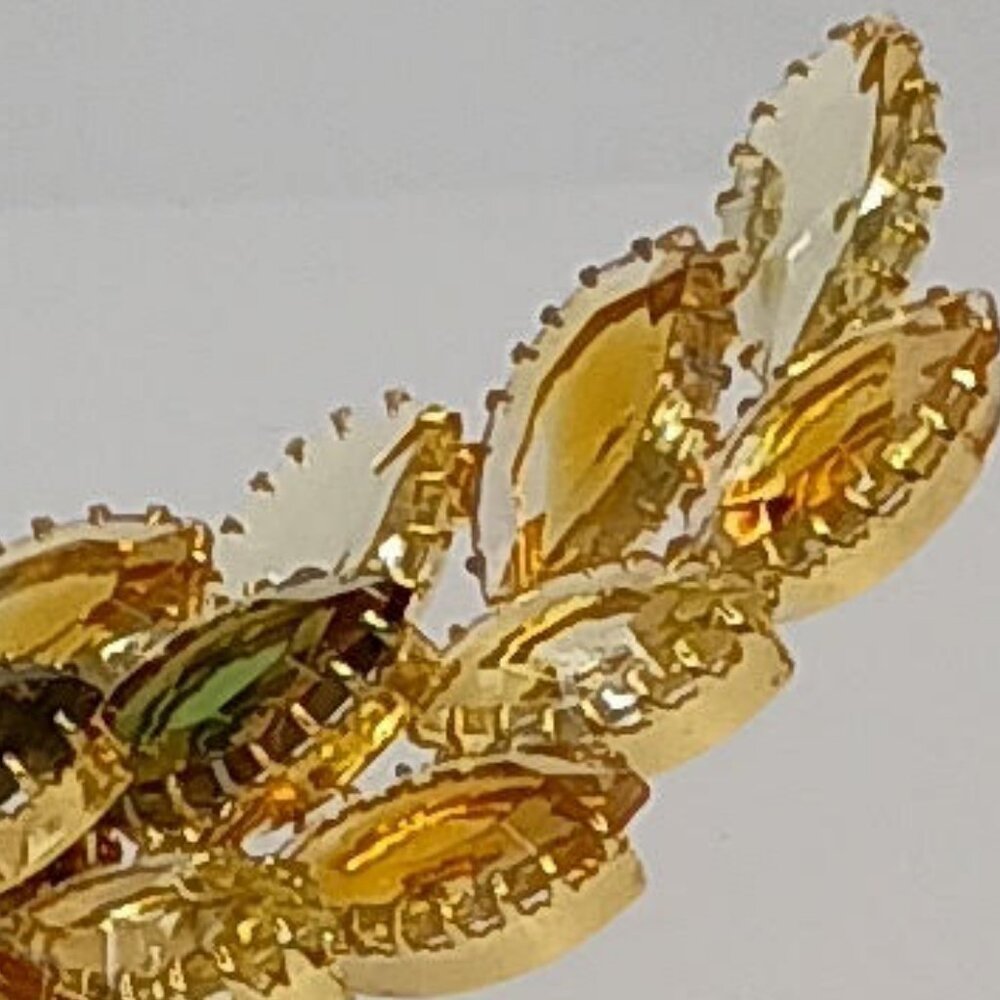 1950's Topaz Rhinestone Pin - Picture 3 of 3